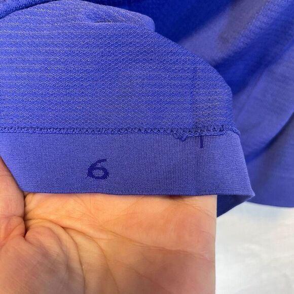 Lululemon Blue Run Dash Half Zip Pullover Long Sleeve Pullover Sweatshirt Size 6 - Picture 9 of 10